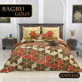 BAGRU GOLD Cotton Bedsheet- Maroon Multi Print (108 x 108 Inches)