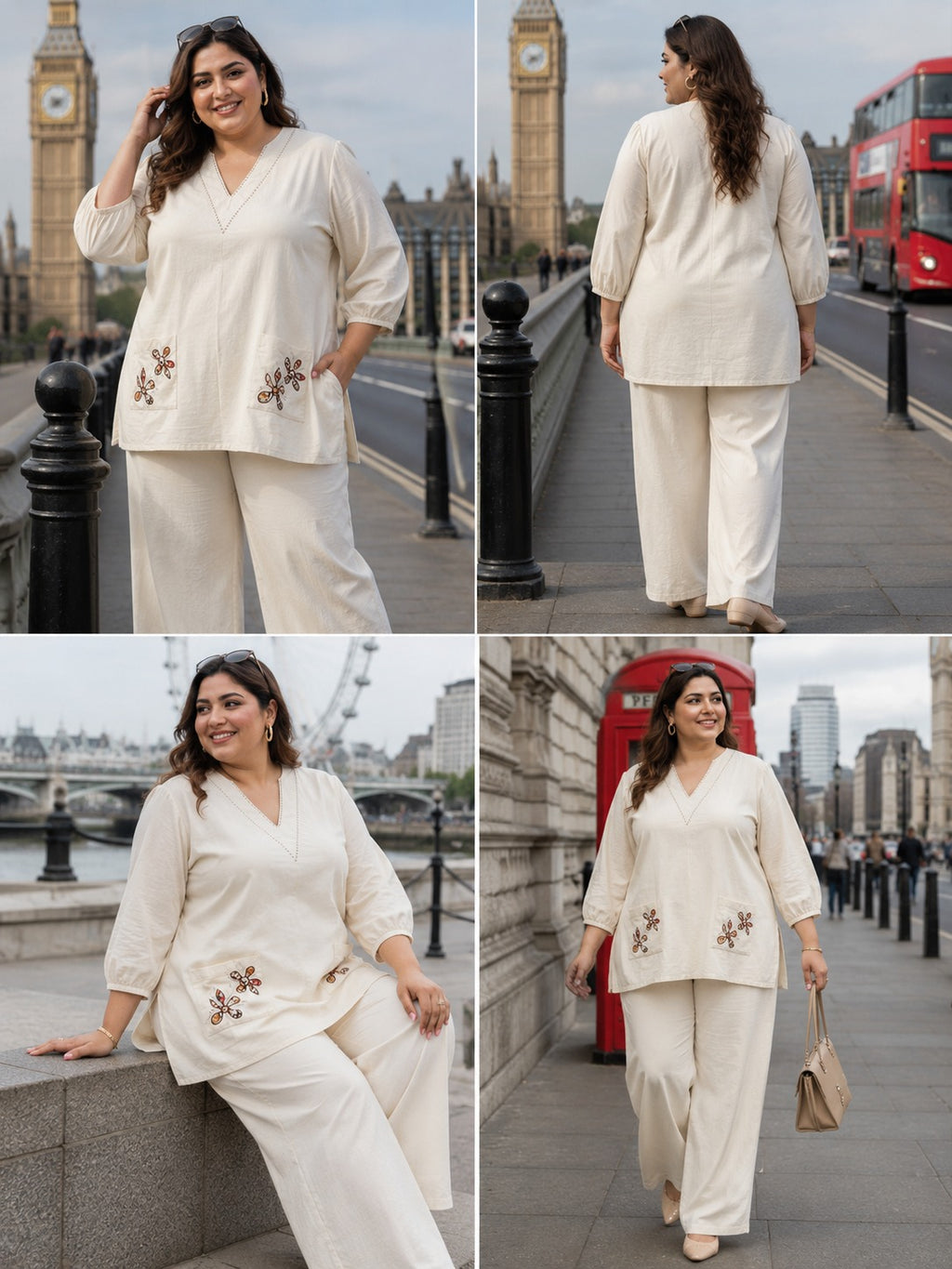 White Embroidered Co-Ord Set