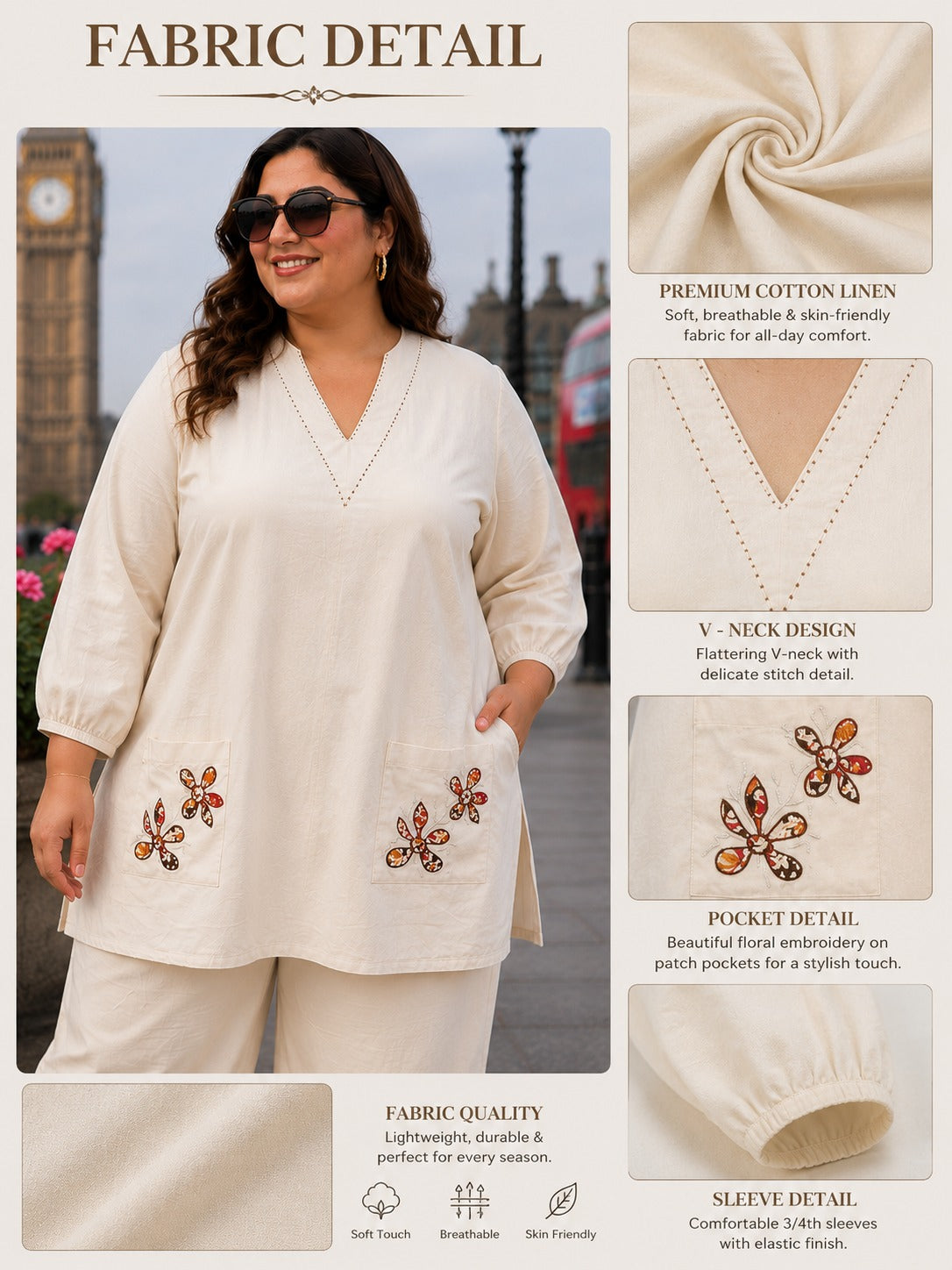White Embroidered Co-Ord Set